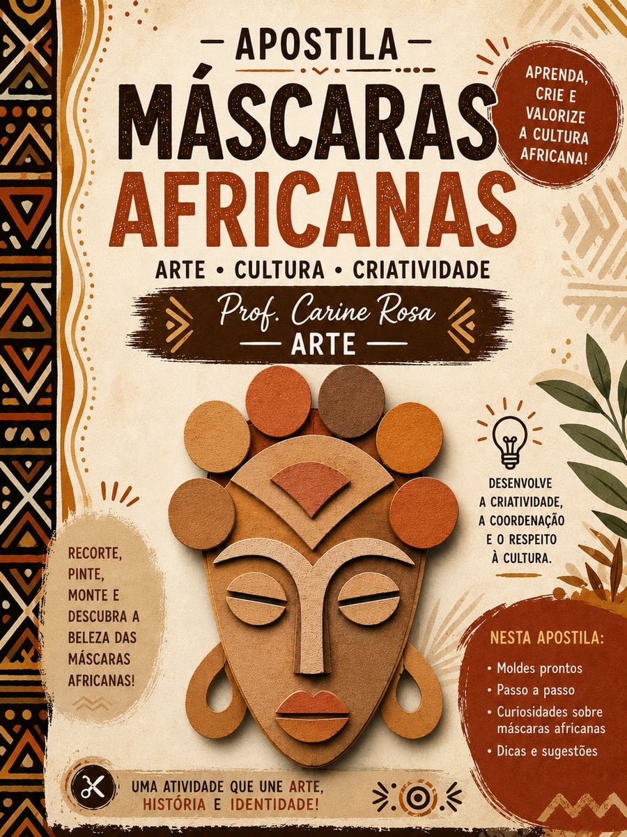 Capa da apostila Máscaras Africanas