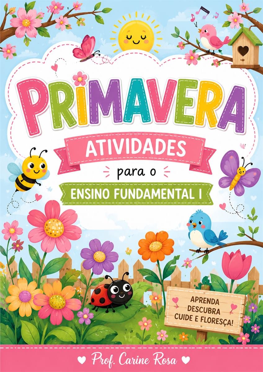 Capa da apostila Primavera Atividades para o Ensino Fundamental I