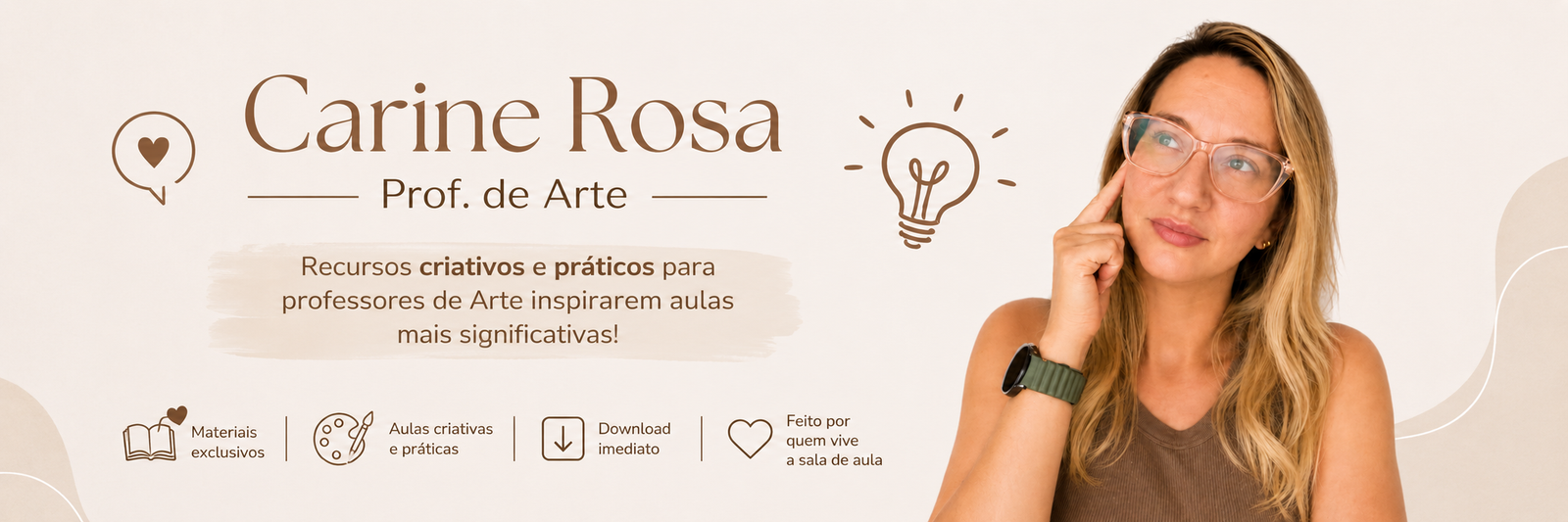 Carine Rosa, professora de Arte