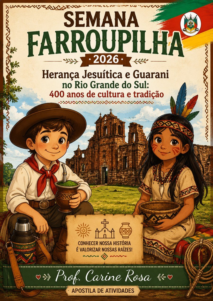 Capa da apostila Semana Farroupilha 2026